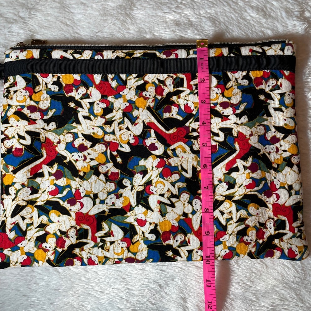 Carolina Herrera Target Neiman Marcus Graphic Print Pouch Clutch Pop Art - Picture 8 of 8
